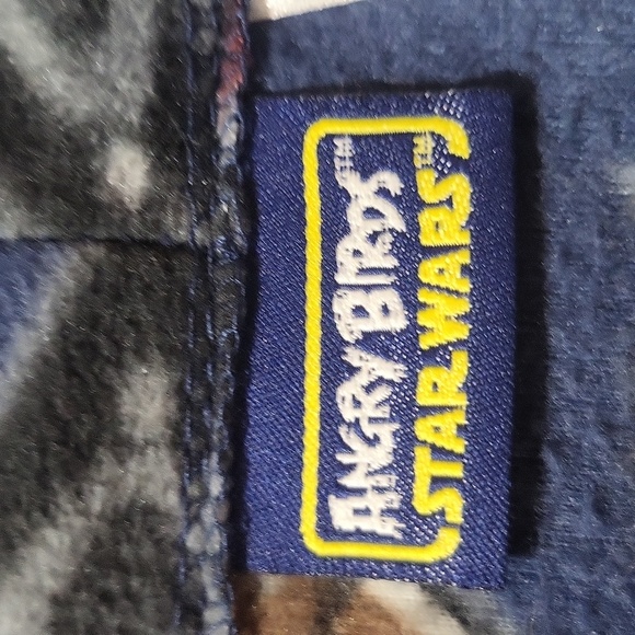 ANGRY BIRDS STAR WARS Blue Fleece Pocketed Tie Robe  - kids 4/5 - Picture 2 of 10
